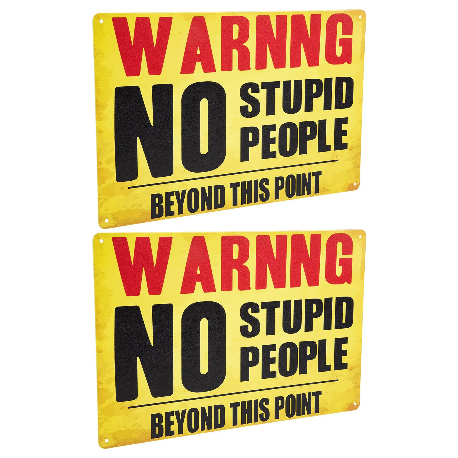 

2Pcs Private Place Caution Signs Sturdy Yard Decoration Iron Sheet Garden Warning Notice Board Long Lasting Wear Resistant