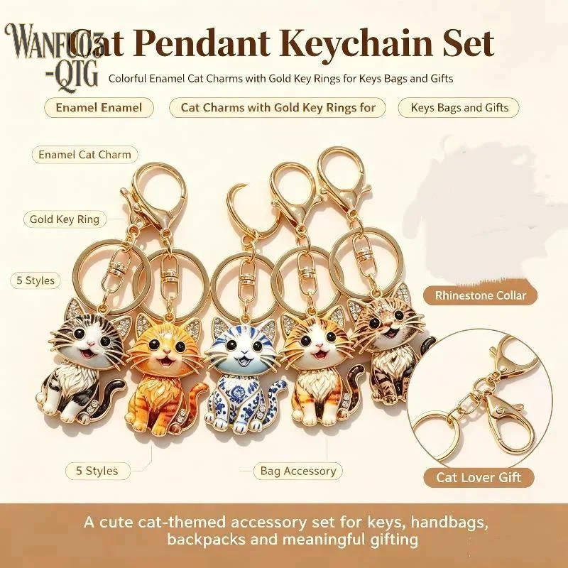 Women Bags In Sale - Hot Sale Lovely Cat Keychain Alloy
