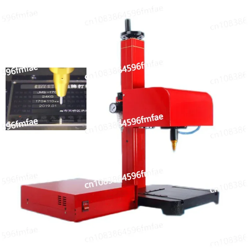 Portable Dot Peen Marking Machine Pneumatic Marking Stamping Machine 170*110mm Cutting Plotter Support Windows XP/ WIN 7