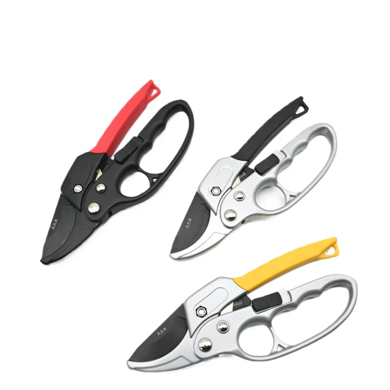 Imagem -03 - Heavy Duty Pruners Scissors Ratchet Hand Pruner com Ratcheting Ferramenta de Mão de Jardim Clippers Jardinagem Pruners Ferramentas