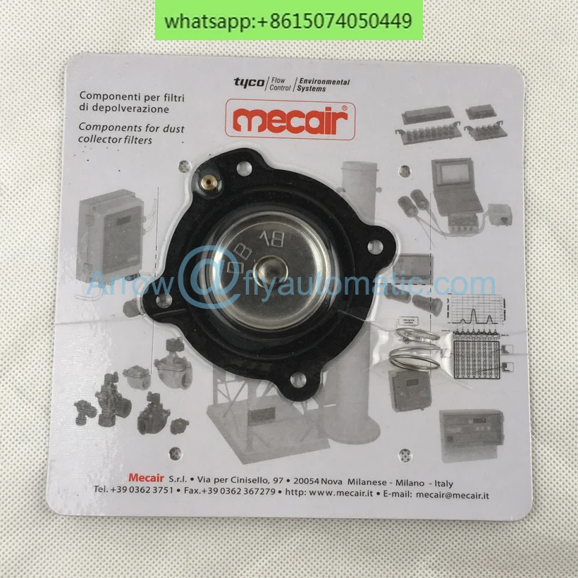 Mecair DB18 Nitrile Buna Viton Diaphragm Repair Kit for Pulse Jet Valve VNP208 VEM208 VNP308