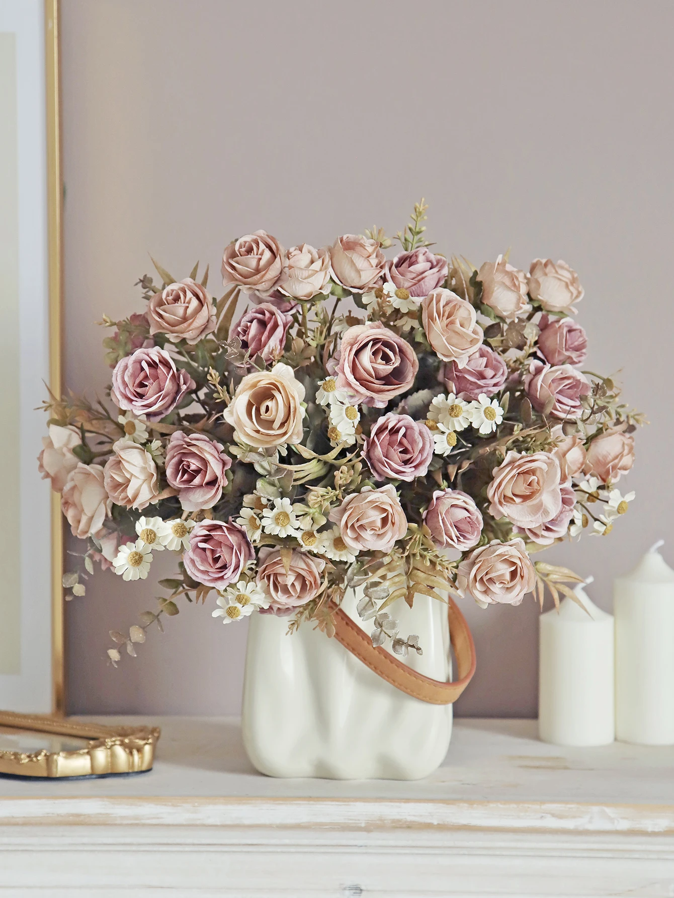 Seidenrosen Künstliche Blumen DIY Hochzeit Heim Empfangsraum Weihnachtsfeier Dekoration Brautstrauß Bunte Fotografie-Produkte – Detail 6