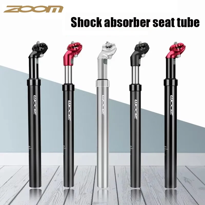 ZOOM Damping Bicycle Seatpost MTB Suspension Seat Tube 350mm 40/50mm Travel Shock Absorber Mountain Bike Dropper Saddle Tube