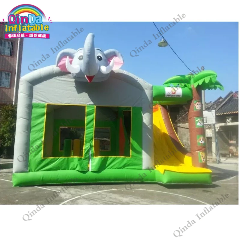 

0.55Mm Pvc Commercial Inflatable Bounce House Jumping Castle With Slide