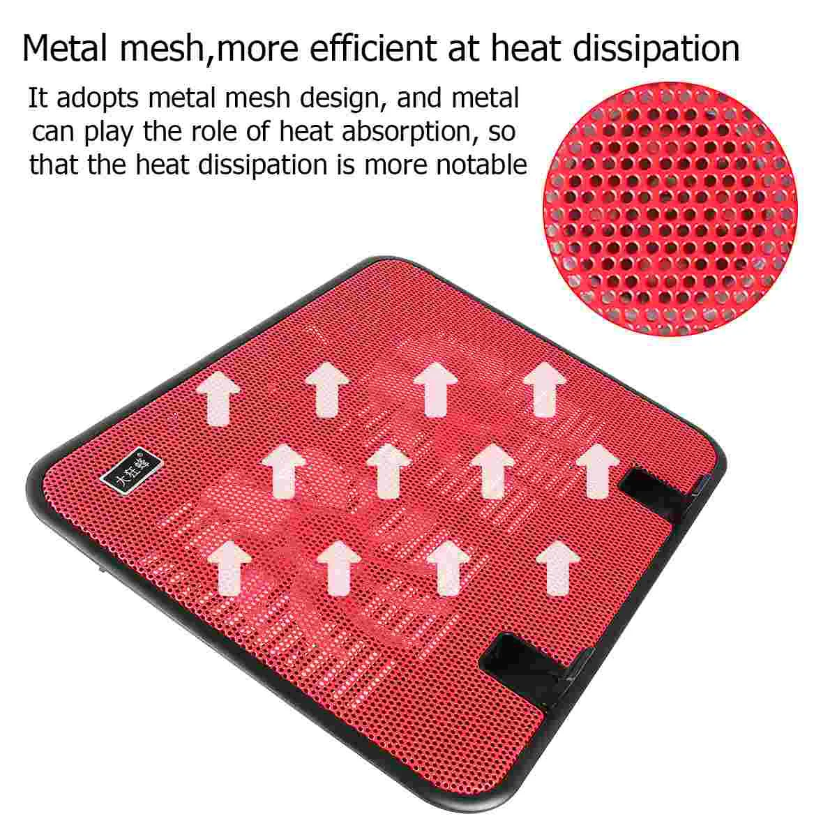 14-inch laptop koelpad Slanke metalen paneelventilatorstandaard Koellichaam Notebookkoeler 2 stille ventilatoren Hoekaanpassing Anti USB