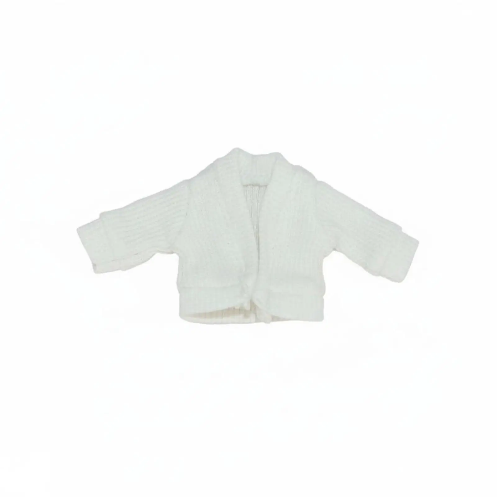 OB11 Knitted Doll Cardigan Versatile opening Front Design 1/12 Scale Knitted Cardigan for Hobbyists