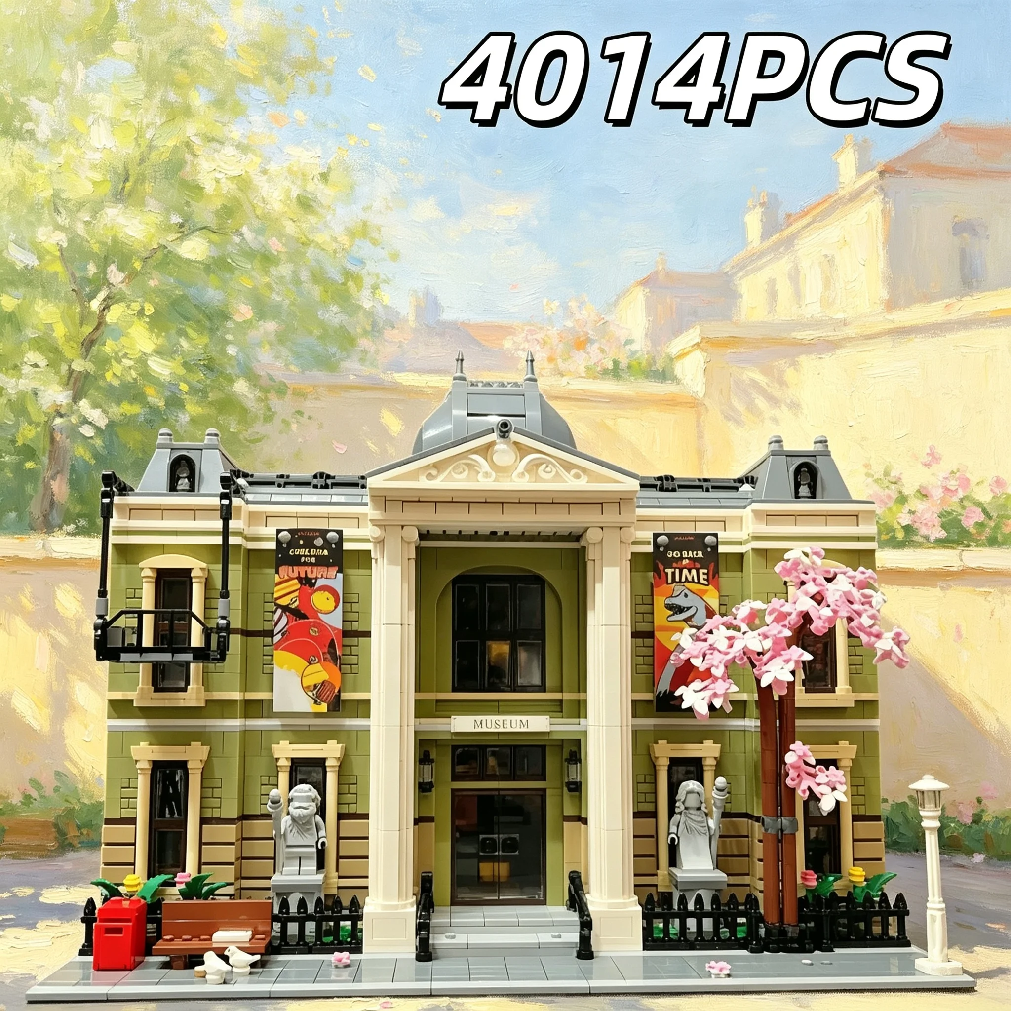 2025 New icon Natural History Museum's Largest Modular Building Set Architectural Street View Building block Toy Gift