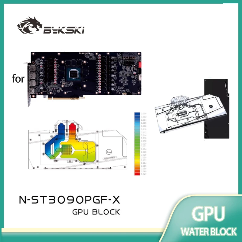 

Bykski N-ST3090PGF-X Water Block for ZOTAC RTX 3080 3090 PGF /AMP Core Extreme Holo GPU Card /Full Cover Copper Cooler Radiator