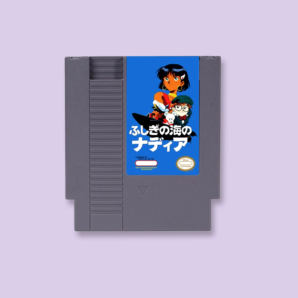 

Fushigi no Umi no Nadia Game Cartridge Battery Save For NES 8Bit 72PIN Consoles Game Card