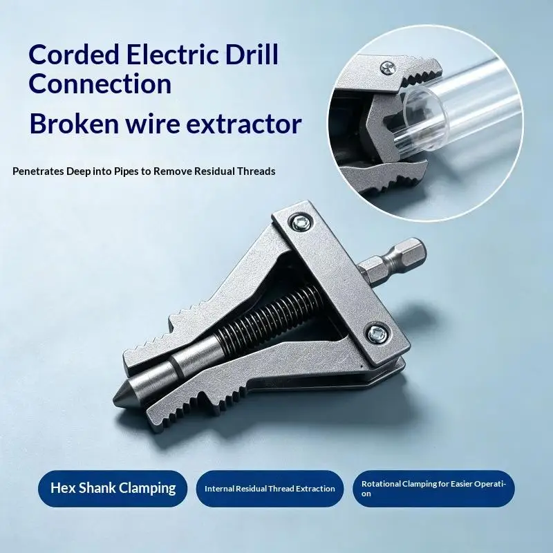 Pipe Extractor Broken Thread Puller Hex Shank Tool Broken Thread Puller Hex Shank Power Drill For PPR PVC MPP Pipes DN20 25 32 1