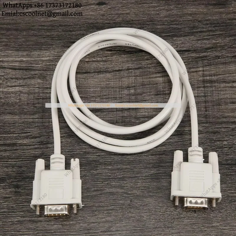 VGA DB15 Male To RS232 DB9 Pin Male Adapter Cable Video Graphic Extension Cable 1.4M White