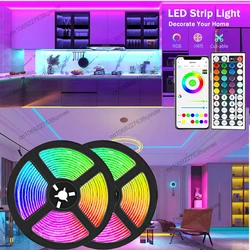 Luzes LED RGB para decoração do quarto, Luz de fundo LED para TV, Luzes de néon, SMD 5050, 1-5m, 10m, 15m, 20m, 30m