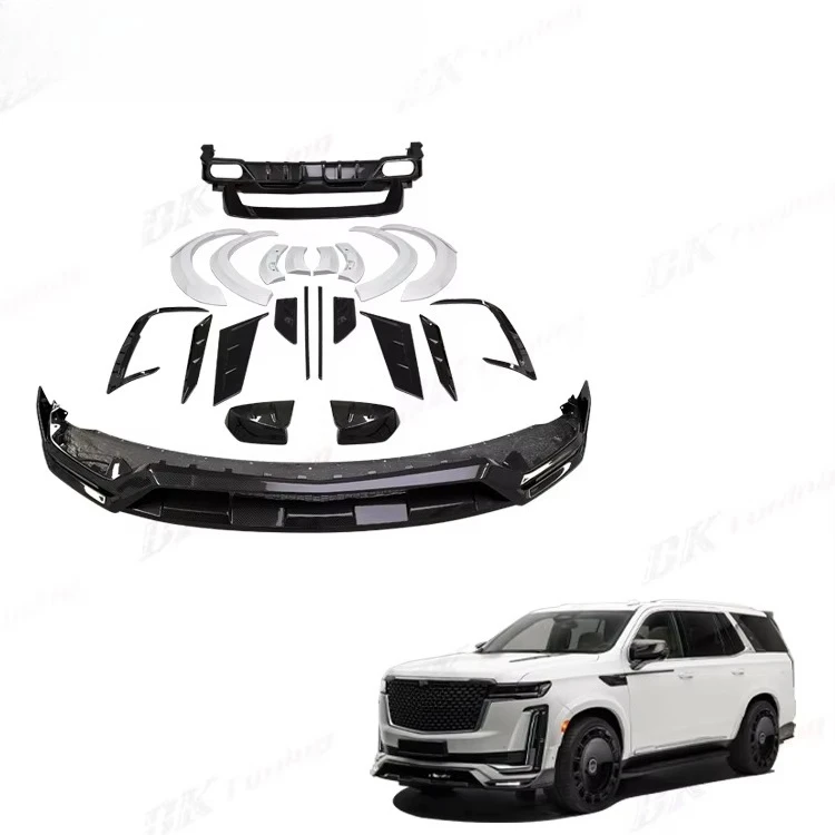 Tuning Escalade Upgrade Man-Sory Car Exterior Body Parts Dry Carbon Fiber Bodykit For Escalade MSY Sofy Kits