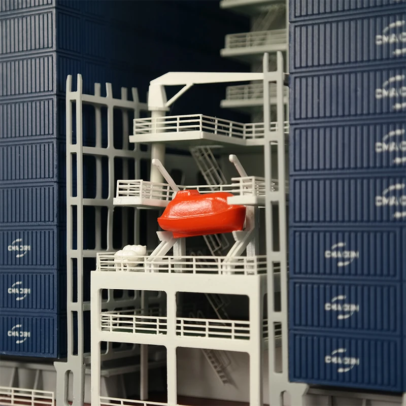 Large Simulation Container Ship Model 200cm Finished Ship Model Ornaments Collection Cruise Gift Cargo Transport Ship Model