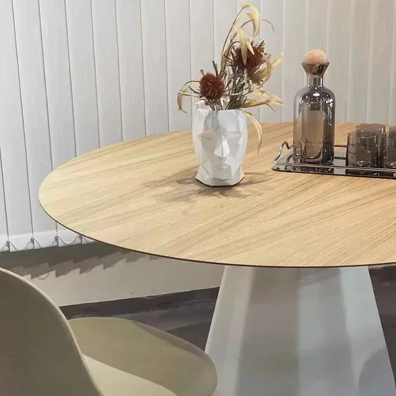 Dining Table Modern Side Bed Tables Folding Breakfast Bar Stool Wooden Chairs Round Mesas De Jantar Mid-century Marble Craft