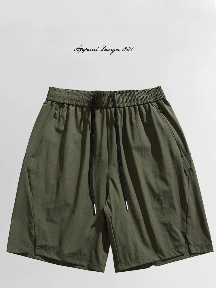 JUNCO Pantalones cortos informales de corte holgado con cinco bolsillos, pantalones cortos deportivos ligeros de verano para ...
