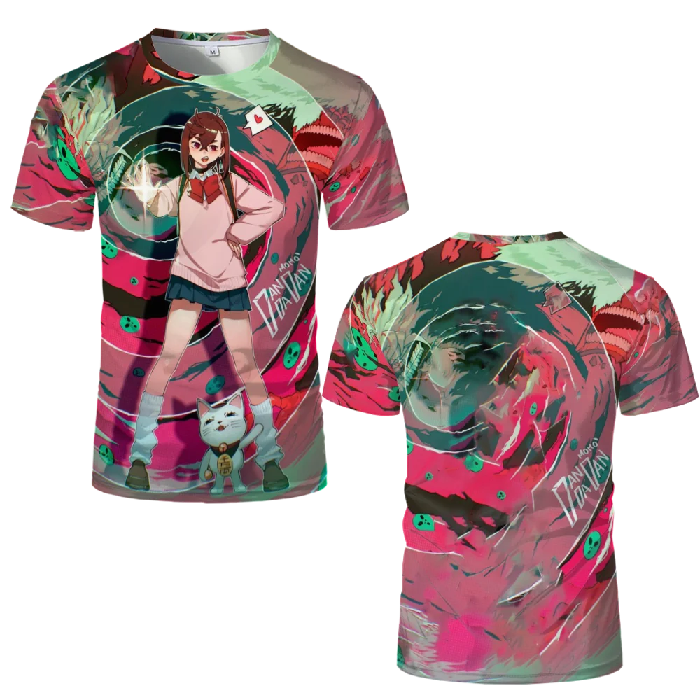 Aoi Momoe Dandadan Okarun Graphic T shirts Japanese Anime Short Sleeve Top Okarun Momo Ayase Peripheral Gift Exclusive Shirt
