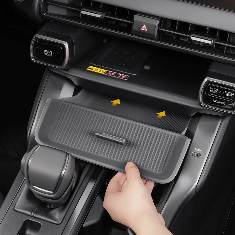 For Toyota RAV4 NEW Woodland 2026+ Center Console Drawer Storage Box Key Glasses Watch Organizer Interior Car Accessories