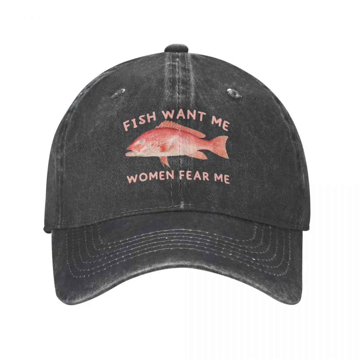 Fish Want Me Women Fear MeCap Cowboy Hat luxury brand kids hat military tactical caps Ladies hat Men's