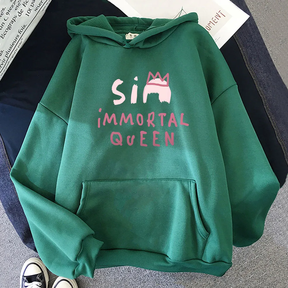 Sia Immortal Queen Graphic Hoodies Album Reasonable Woman Sweatshirts for Winter Sudaderas Con Capucha Soft Comfortable Hoodie