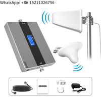 Lintratek New Tri Band 900/1800/2100 mhz 2g 3g 4g LongRange Booster Mobile signal Repeater Phone signal Booster for Home Office