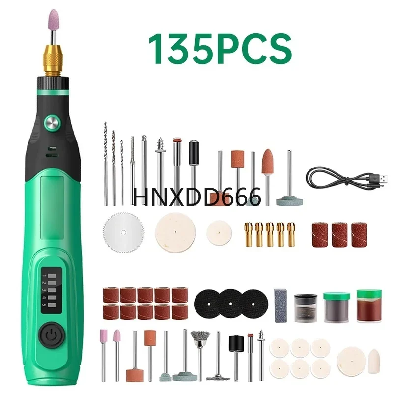 Mini Electric Sander Grinder Tool with 6 Gear Adjustment, 18W, Suitable for 110V-240V, Polishing Machine Accessories