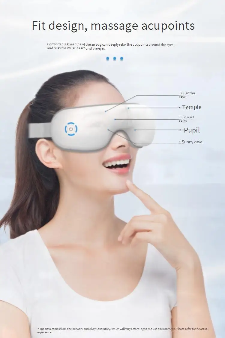 Masque de massage oculaire respirant et portable, conception chauffante pour soulager la fatigue oculaire et la relaxation du sommeil