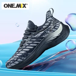 ONEMIX Professional Running Shoes For Men Breathable Athletic Training Sport Shoes Outdoor Waterproof Skid-Proof Stink Sneakers