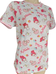 Cute sheep girl T shirt with snaps at one shoulder/men top/women top/adult T shirt/adult Top