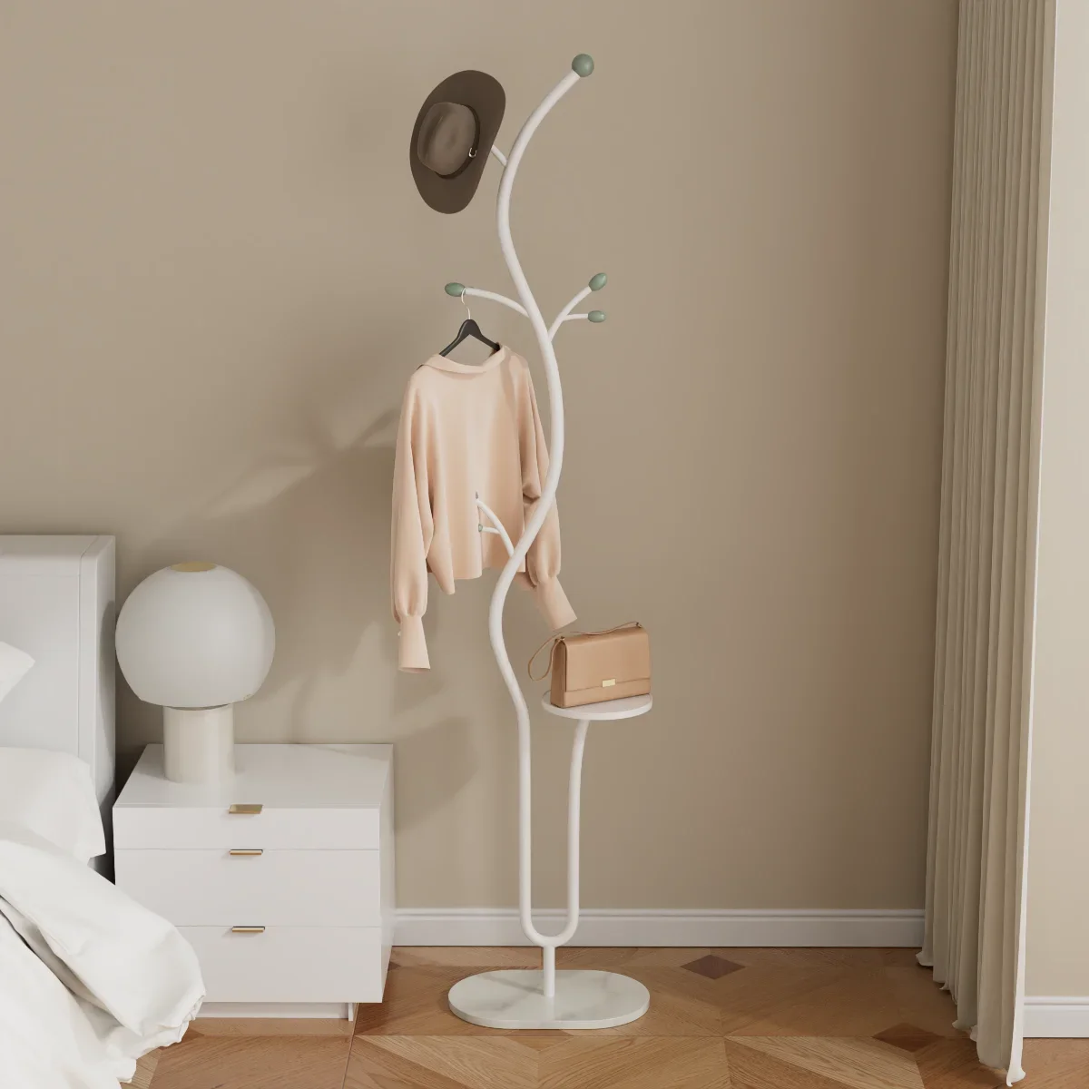 Porte-manteau de chambre à coucher française, présentoir ouvert sur pied, salon d'intérieur, supports modernes, accessoires de sol, meubles Porte Manteau