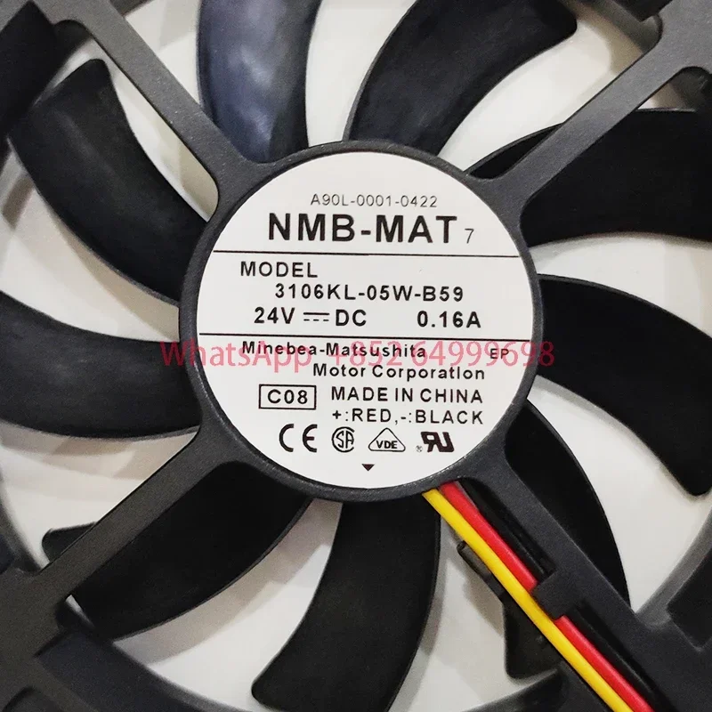 

3106KL-05W-B59 A90L-0001-0422 24V0.16A original authentic NMB 80*80*15 three-line axial fan 3106KL 05W B59 A90L 0001 0422