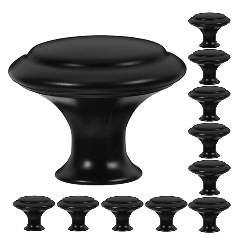 

12pcs Stainless Steel Cabinet Knobs Round Mushroom Drawer Pulls Durable Handles For Kitchen Bedroom Cupboard Door Hardware
