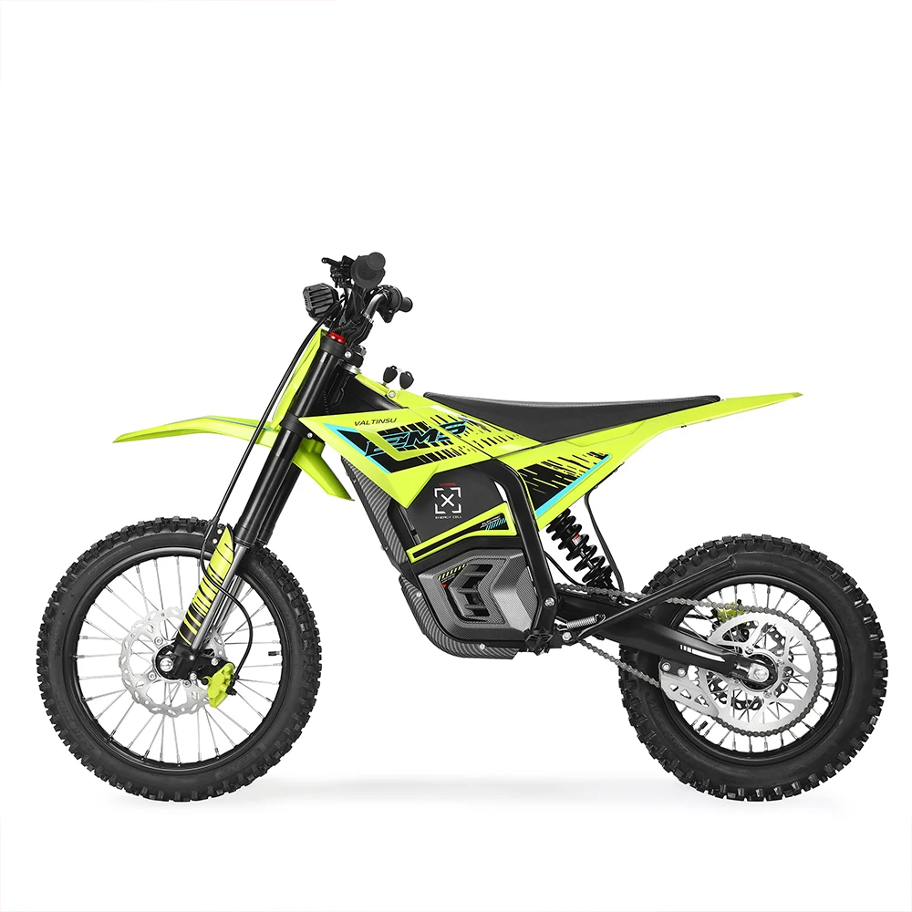 Valtinsu EM5 Pro Elektro-Dirtbike 60V 27Ah 5600W Spitzenleistung Offroad-Motorrad 240Nm Drehmoment Hydraulische Federung für Erwachsene 95km