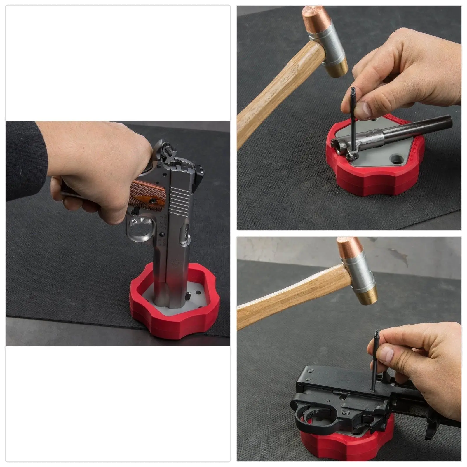 Universal Gunsmithing Bench B Handgun Pistol for AR15 AR10 M4 Glock 1911 Non-Slip Non-Mar Tactical Hunting Accessories
