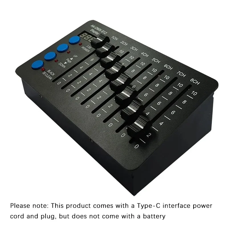 DMX512 Console 512 Channels Mini  Dimming Test Wedding Small Performance Stage Lighting Console