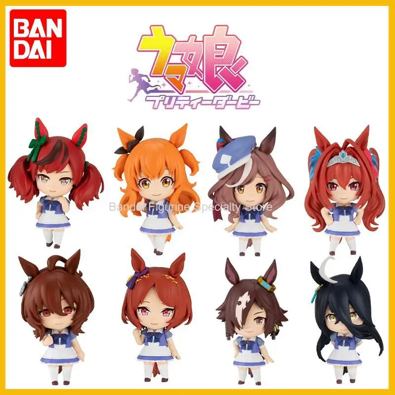 

Bandai In Stock Original Candy Toy Series Uma Musume Vodka Kyoto Race Okawa Akagi Suzuka Mambo 3rd Wave Pvc Mini Model Toys Gift