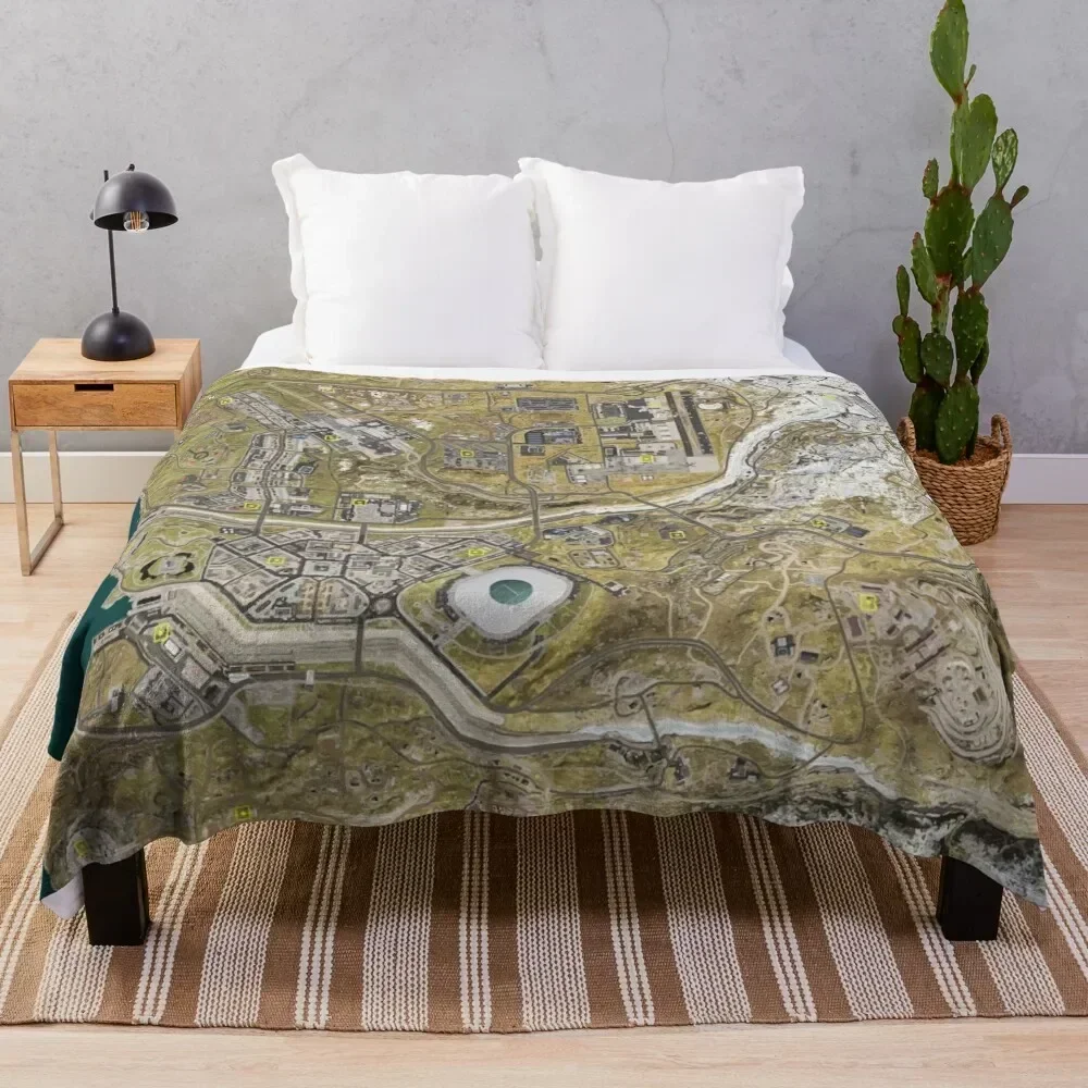 

COD WARZONE MAP Throw Blanket Stylish Decor Blanket Gift for Friends Roommate