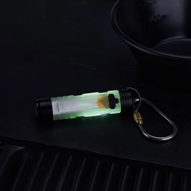 1 Piece Strong Light Outdoor Key Clip Cap Ambient Led Long Endurance Disaster Relief Emergency 5050 Light Pocket Mini Flashlight
