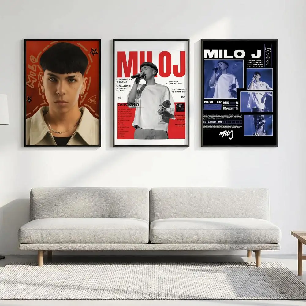 Rapper Milo J Poster HD art waterproof sticky wall home decoration aesthetic