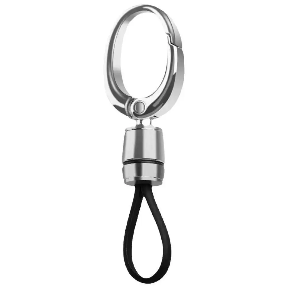 New High-end Car Key Chain Pendant Multicolors Anti-lost Men's Waist Hanging Buckle Business Style Metal Simple Keychain