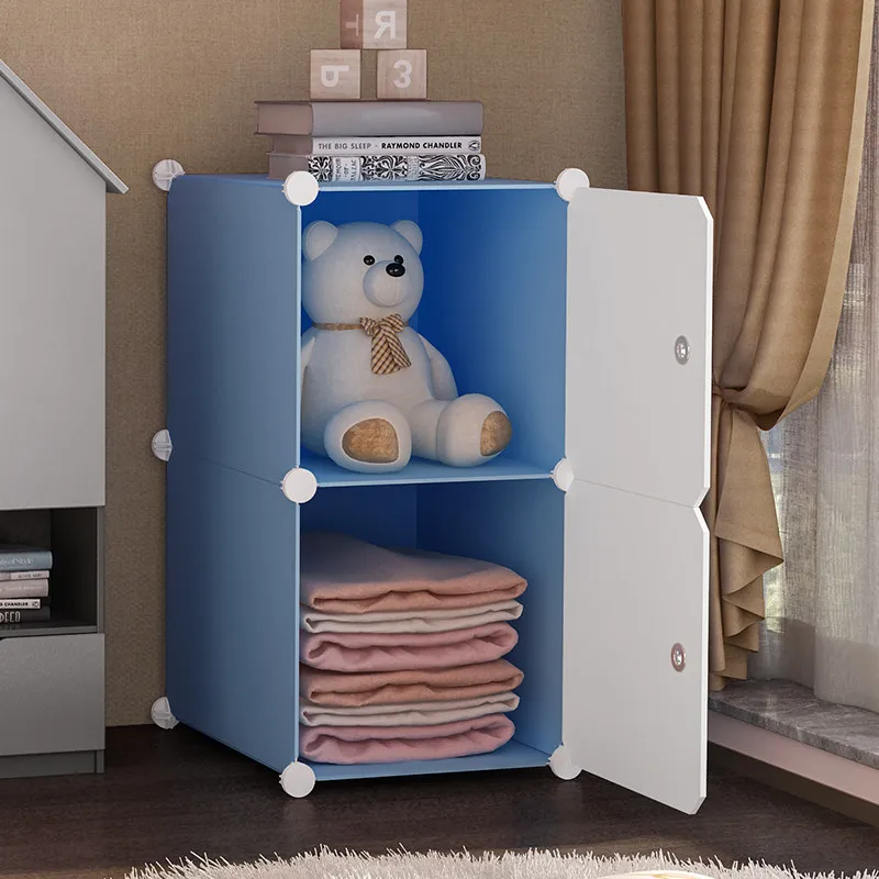 Simple Nordic Wardrobe Partitions Clothes Modern Kids Storage Display Wardrobe Minimalist Modular Guarda Roupa Trendy Furniture