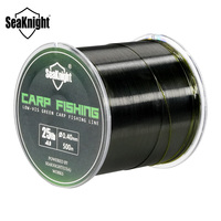 SeaKnight Brand CARP Nylon Fishing Line 500M anti-wear Smooth & Strong for CARP Fishing 10-25LB Dark Green INVISIBLE UNDERWATER