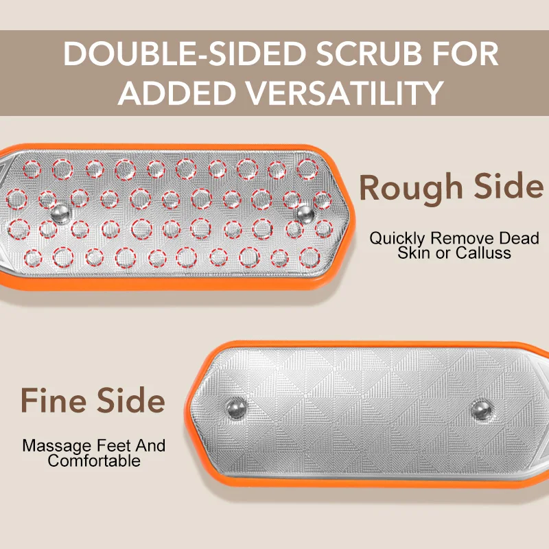 1Pcs Foot File Foot Scrubber Pedicure Callus Remover Professional Foot Scraper Cracked Dead Skin Remover for Dry and Wet Feet