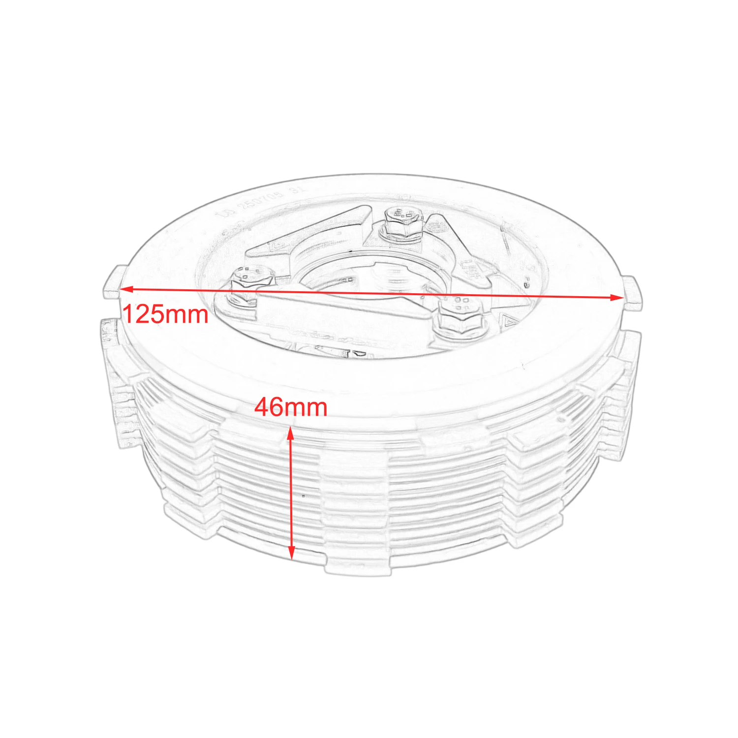 For Benelli BN600 TNT600 Stels 600 TRK502 TRK502X Leoncino 500 502C TNT600GT Motorcycle Clutch Assembly Drum  Friction Plate Kit view 6