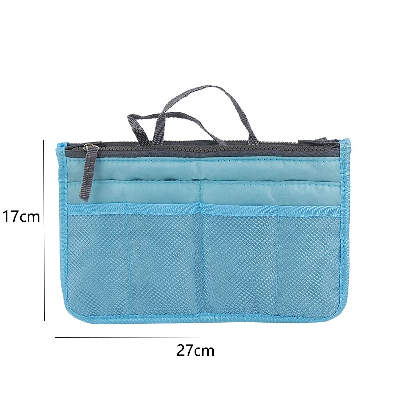 Multifunctional Liner Bag Double-Layer Zipper Bag Fashionable Simple Convenient Travel Large-Capacity Divided Storage Bag