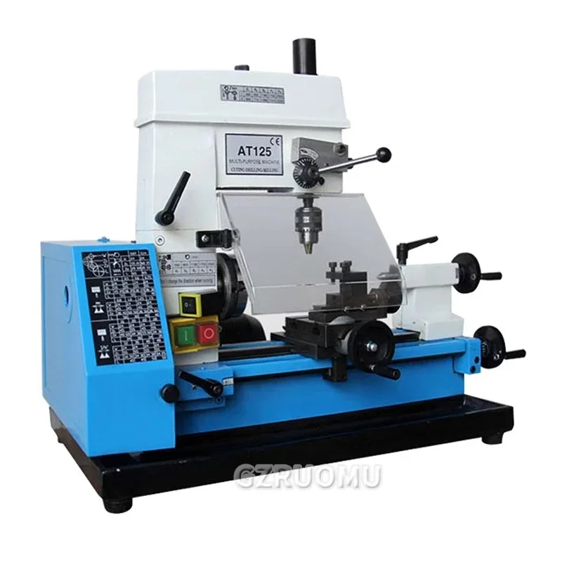 AT125 Household Multifunction Bench Milling Lathe Drilling Machine 85*60MM Processing Tool