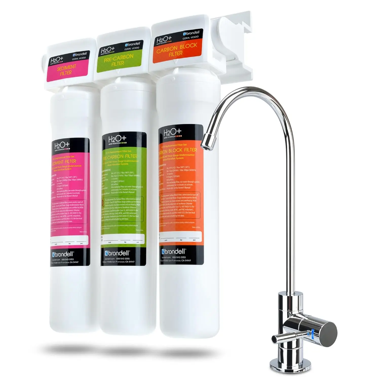 Water Filtration System – Water Purifier with Designer Chrome Faucet