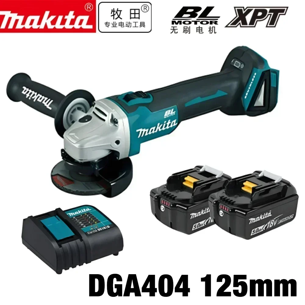 

Makita DGA404 100/125mm Brushless Angle Grinder Variable Adjustment Cordless Grinding Cutting Woodworking Tool For 18V Battery