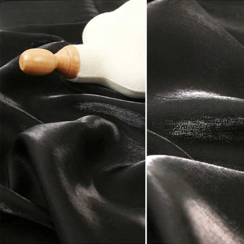 زجاج الحرير الساتان التدرج النسيج لامعة حريري حساسة عالية ثنى فستان رسمي فستان الزفاف لامعة الملابس النسيج