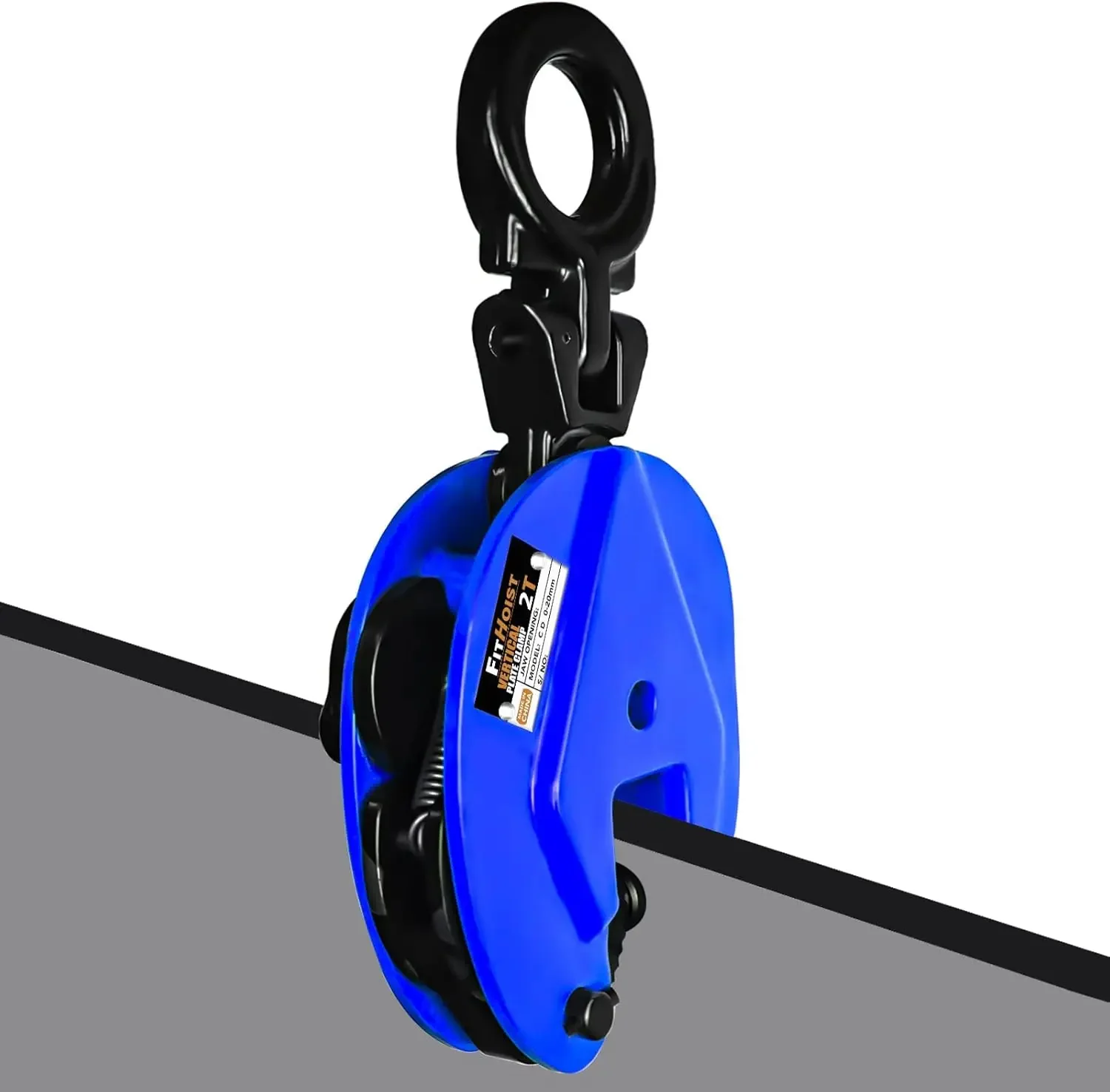 Plate Clamp | 4400Lbs Load Capacity Lifting Clamp | Jaw Opening 1.3 inch | 2ton Heavy Duty Plate Clamp for Lifting and